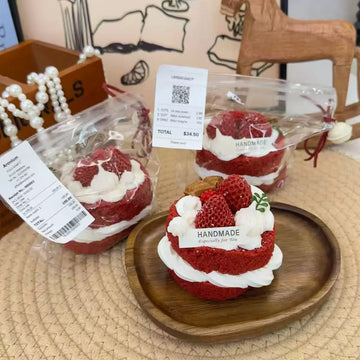 Cake Squishy - Red Velvet Strawberry Cake