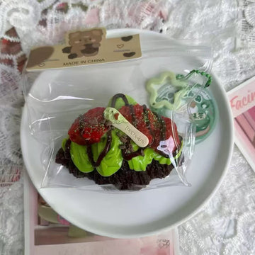 Croissant Squishy - Chocolate Strawberry Croissant