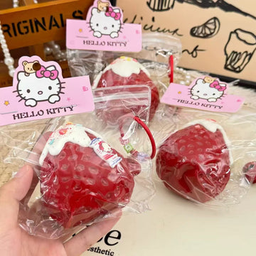 Fruit Squishy - Drizzled Large Strawberry