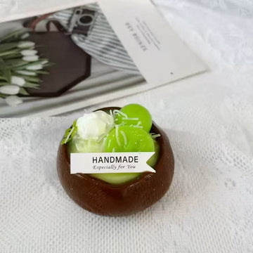 Coconut Squishy - Green Grape Coconut Bowl