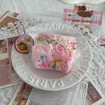 Toast Squishy - Triple-Layer Large Toast (Pink Edition)