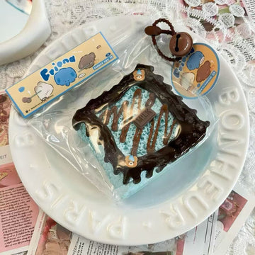 Toast Squishy - Sea Salt Chocolate Single-Layer Toast