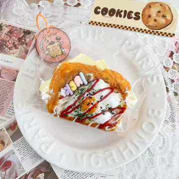 Toast Squishy - Double-Layer Cheese Sunny-Side Up Toast