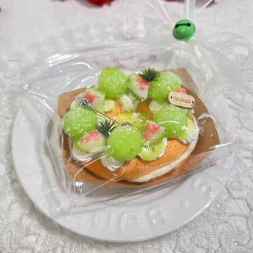 Bagel Squishy - Large Bagel with Green Grape & Fig